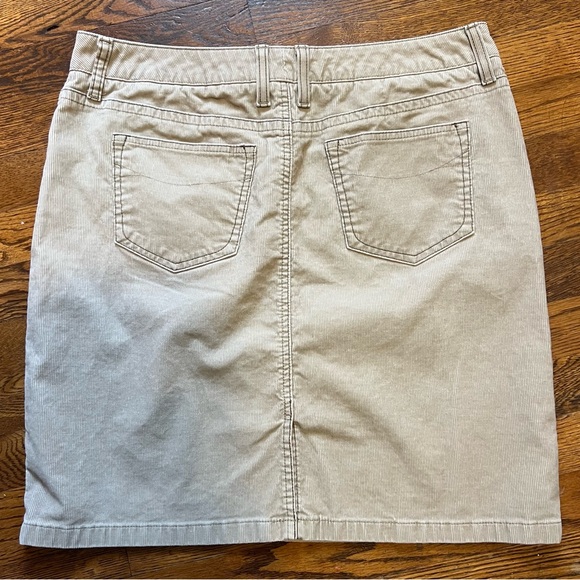 LL Bean Corduroy Favorite Fit Pencil Skirt Size 12 Petite - Picture 2 of 3
